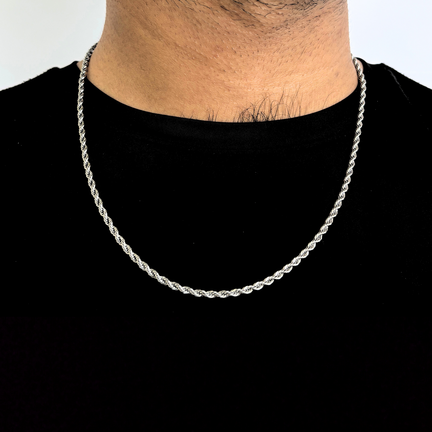 ROPE 3MM SILVER CHAIN